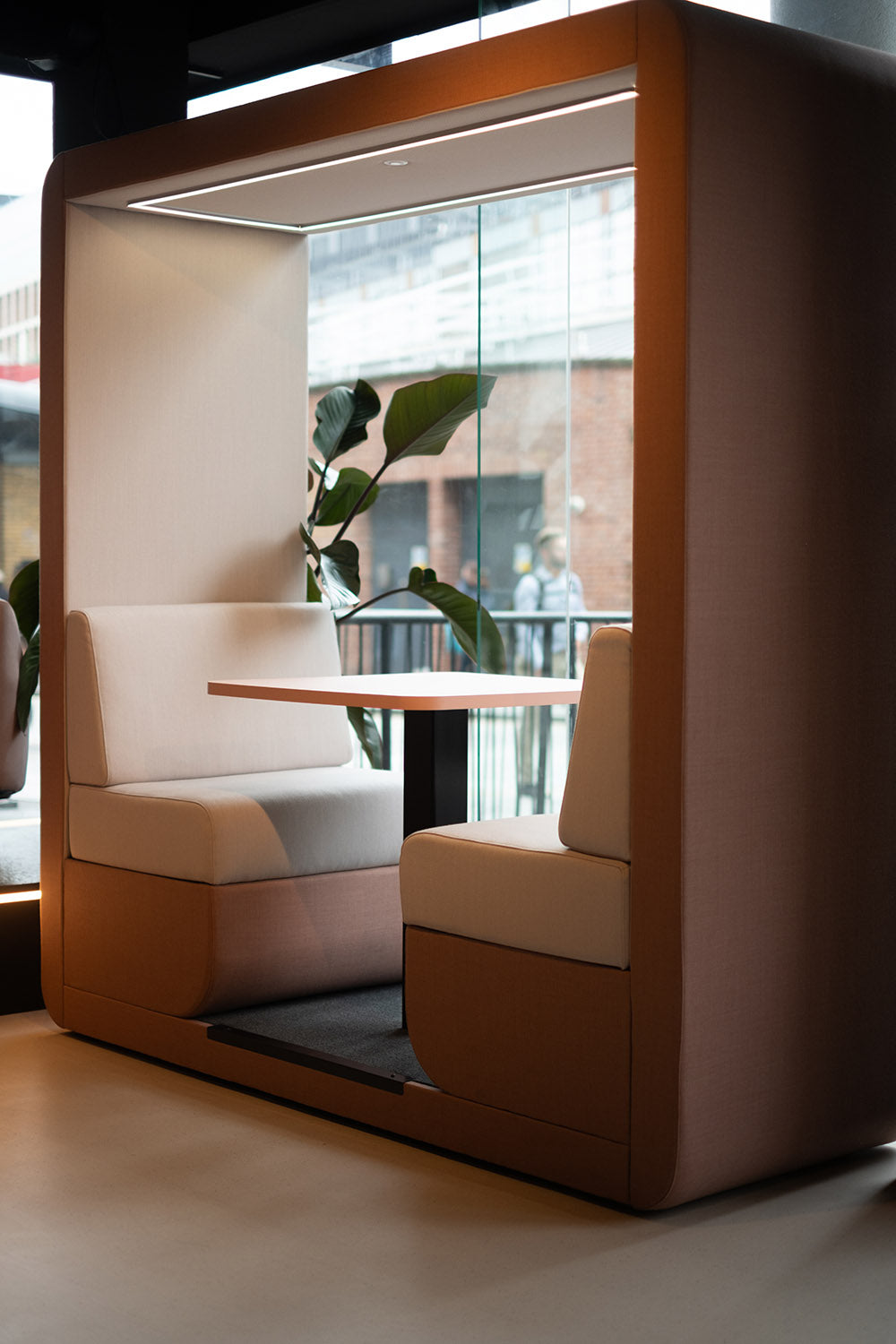 jdd bob 2 seat open sided meeting pod