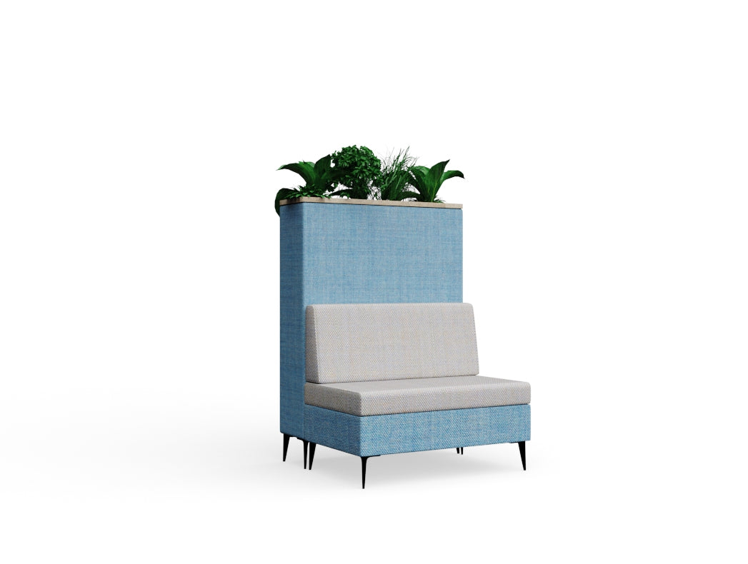 Cedric with Fearne Planter High with wood edge Single Legs