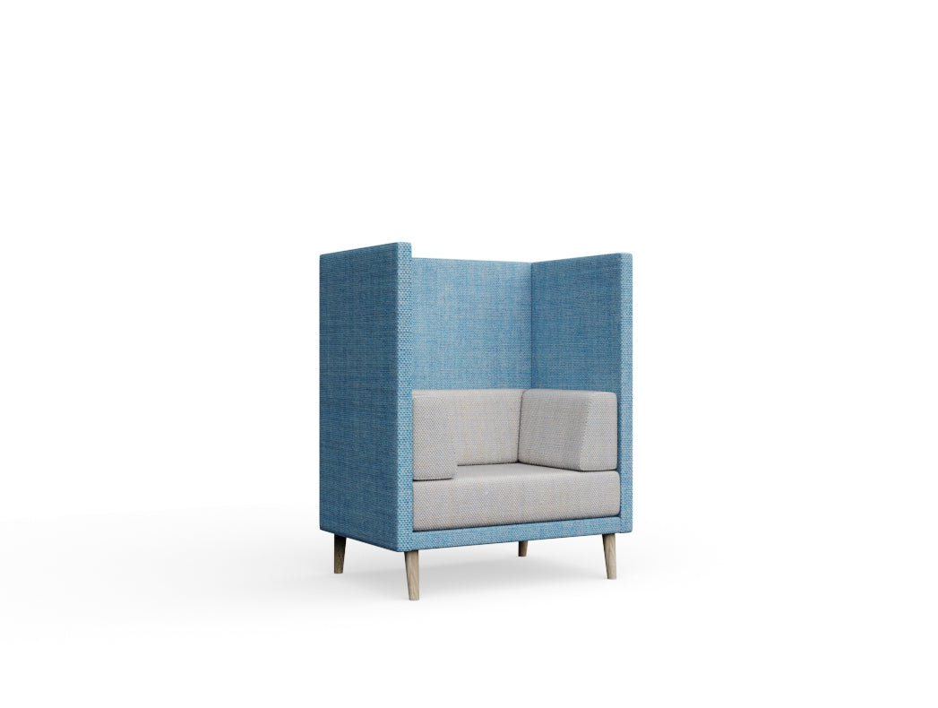 Lenny 1 seat high back Without Laminate Without Table
