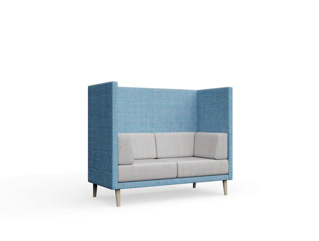 Lenny 2 seats high back Without Laminate Without Table