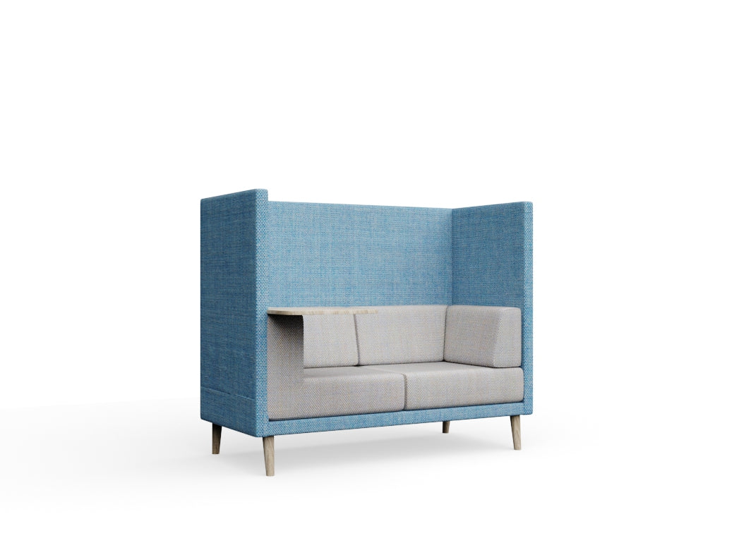 Lenny 2 seats high back Without Laminate With Table