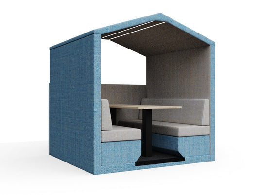 Bea 6 seats With Half Wall With Table