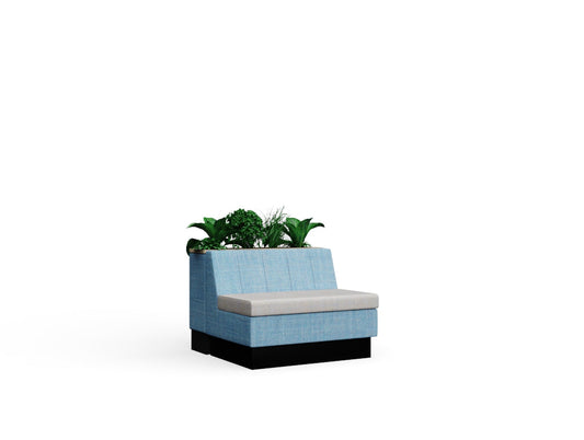 Casper Low Back Fluted with Planter Wood Trim