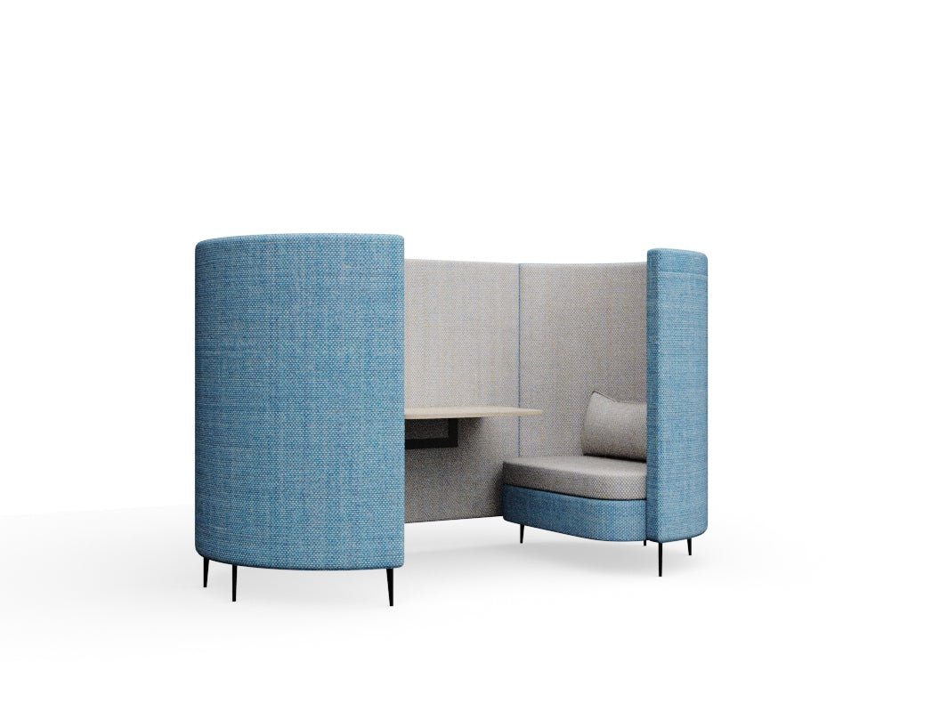 Delia 2 Person 1 Chair With Table