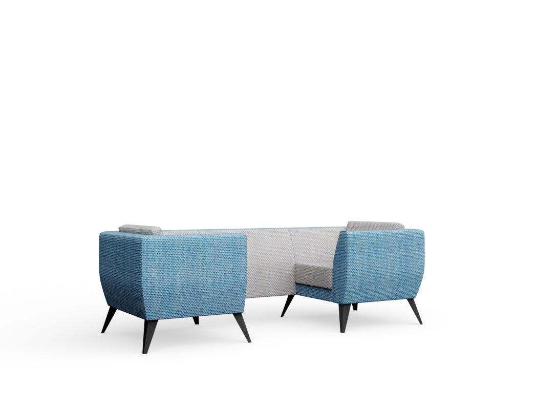 Polly 2 Seats Low Back Without Table
