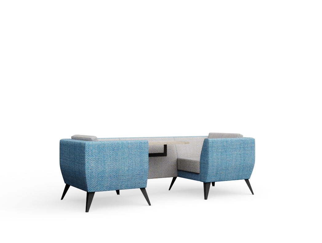 Polly 2 Seats Low Back With Table