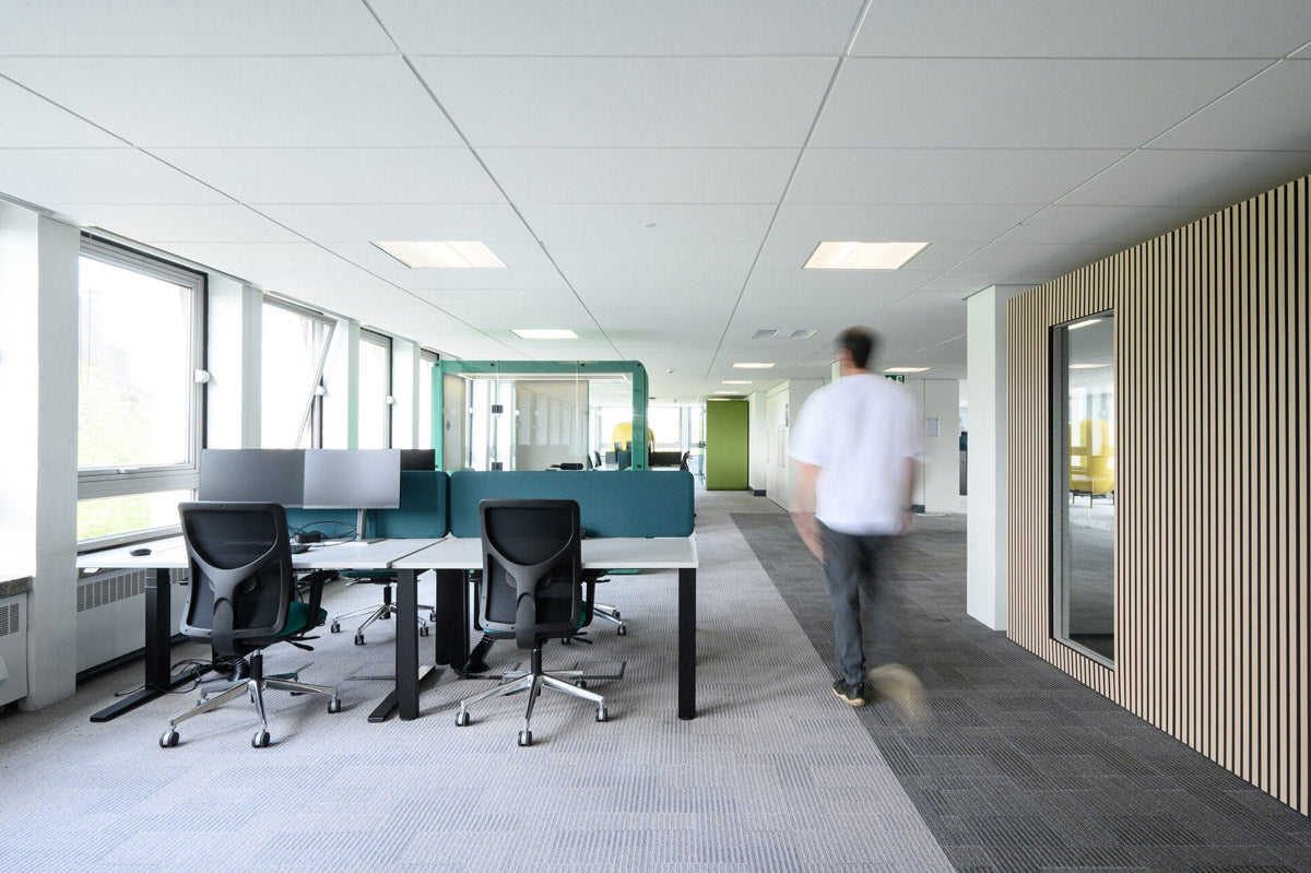 university conference room with acoustic meeting pod