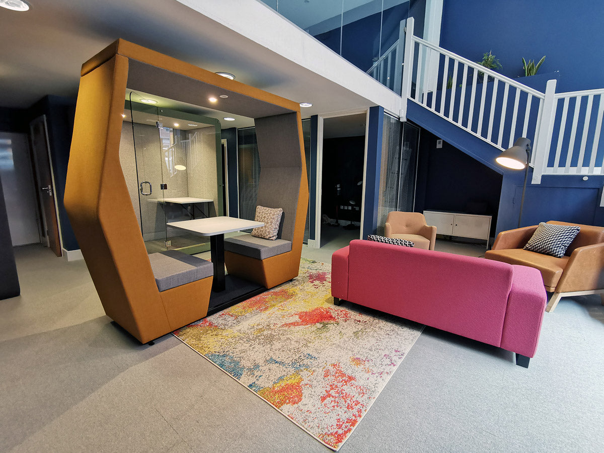 jdd bill meeting pod and office sofa