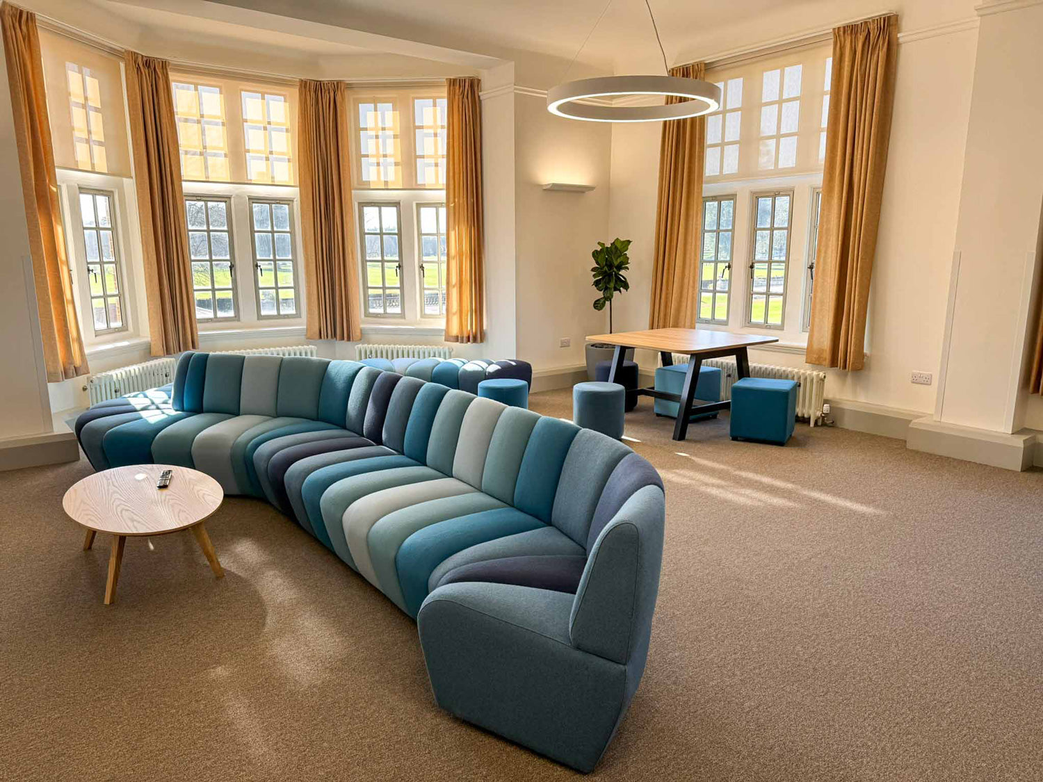 JDD bespoke terry banquette seating.