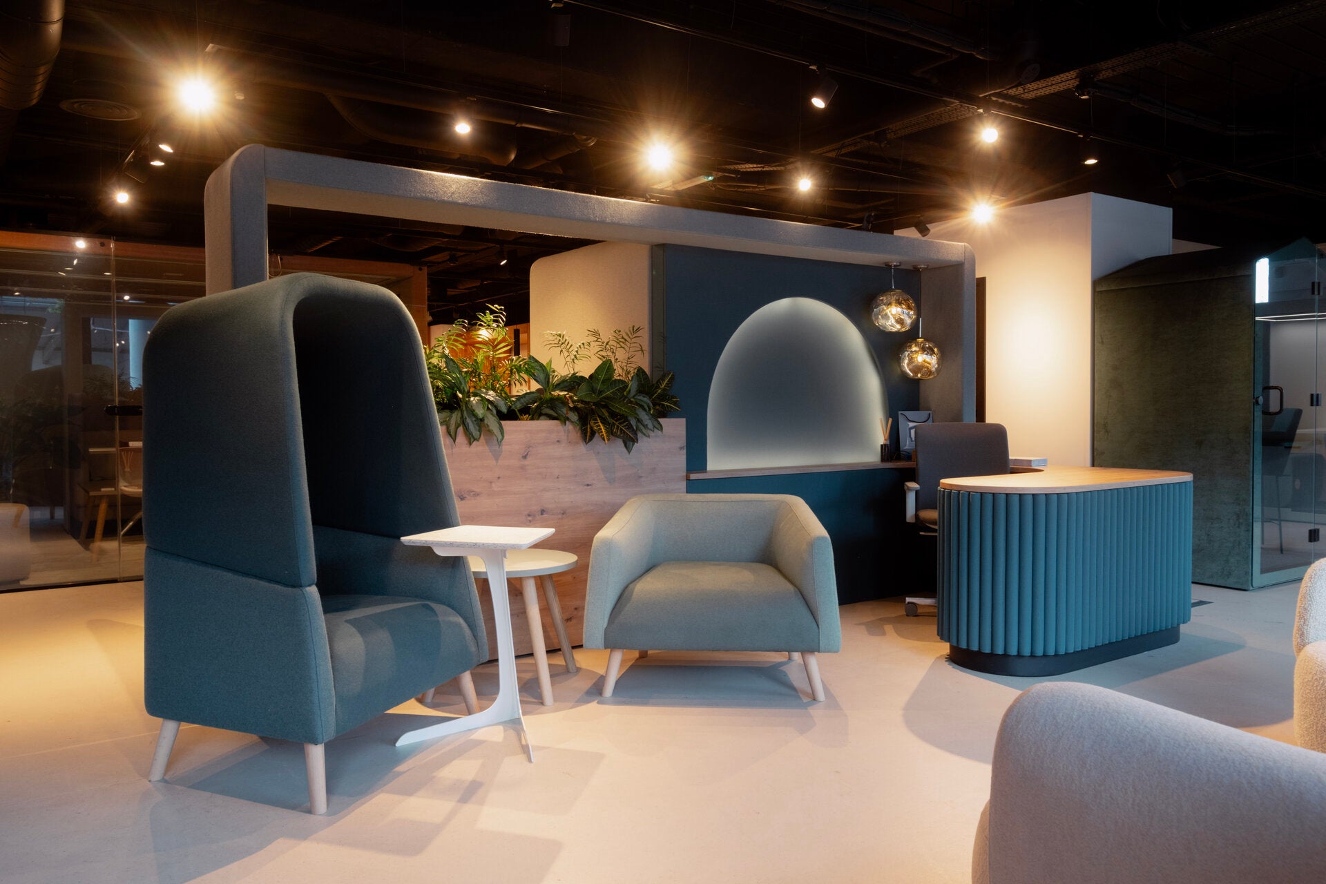 Nora seats in JDD London showroom