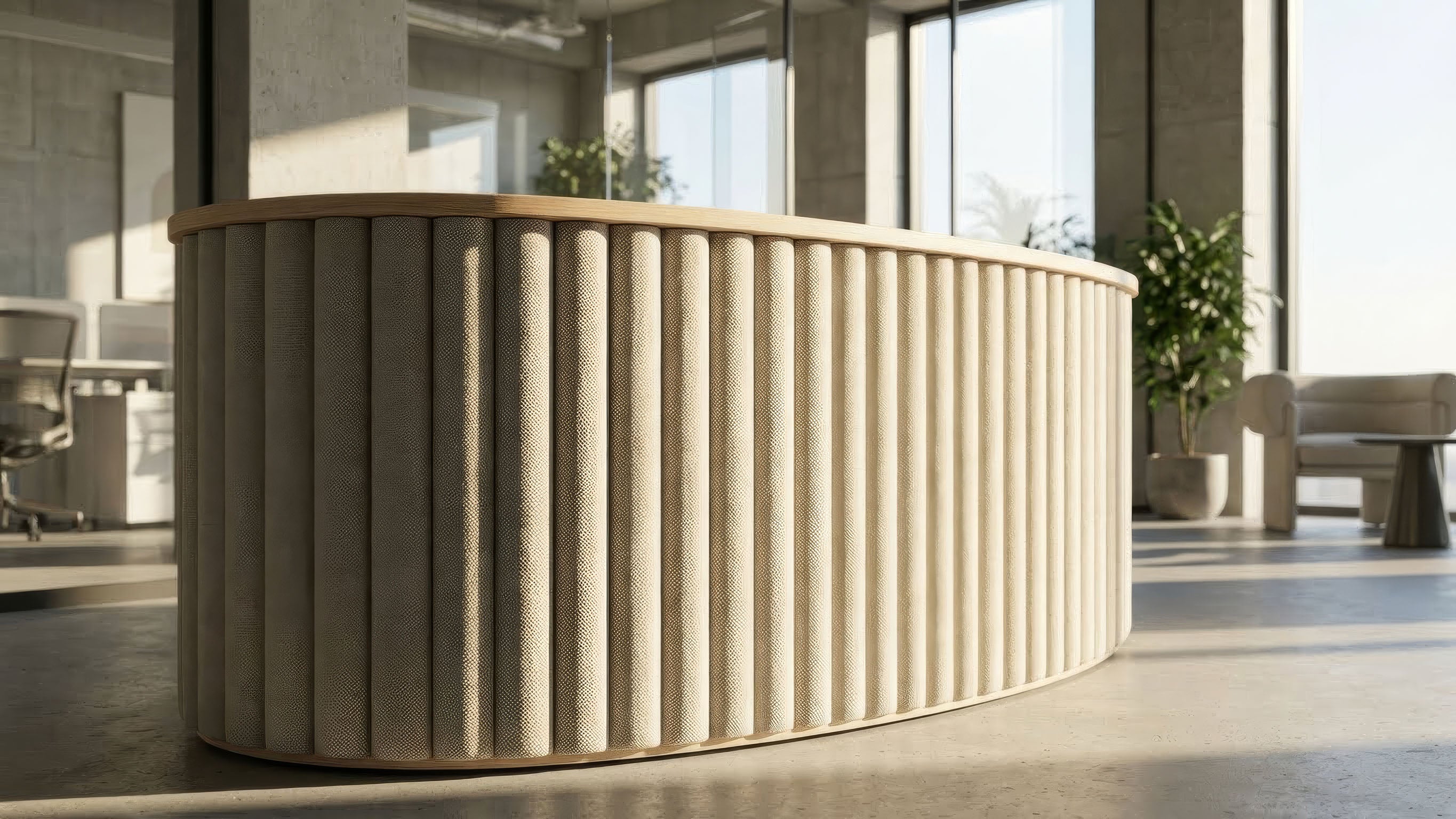 Reece bean shape desk