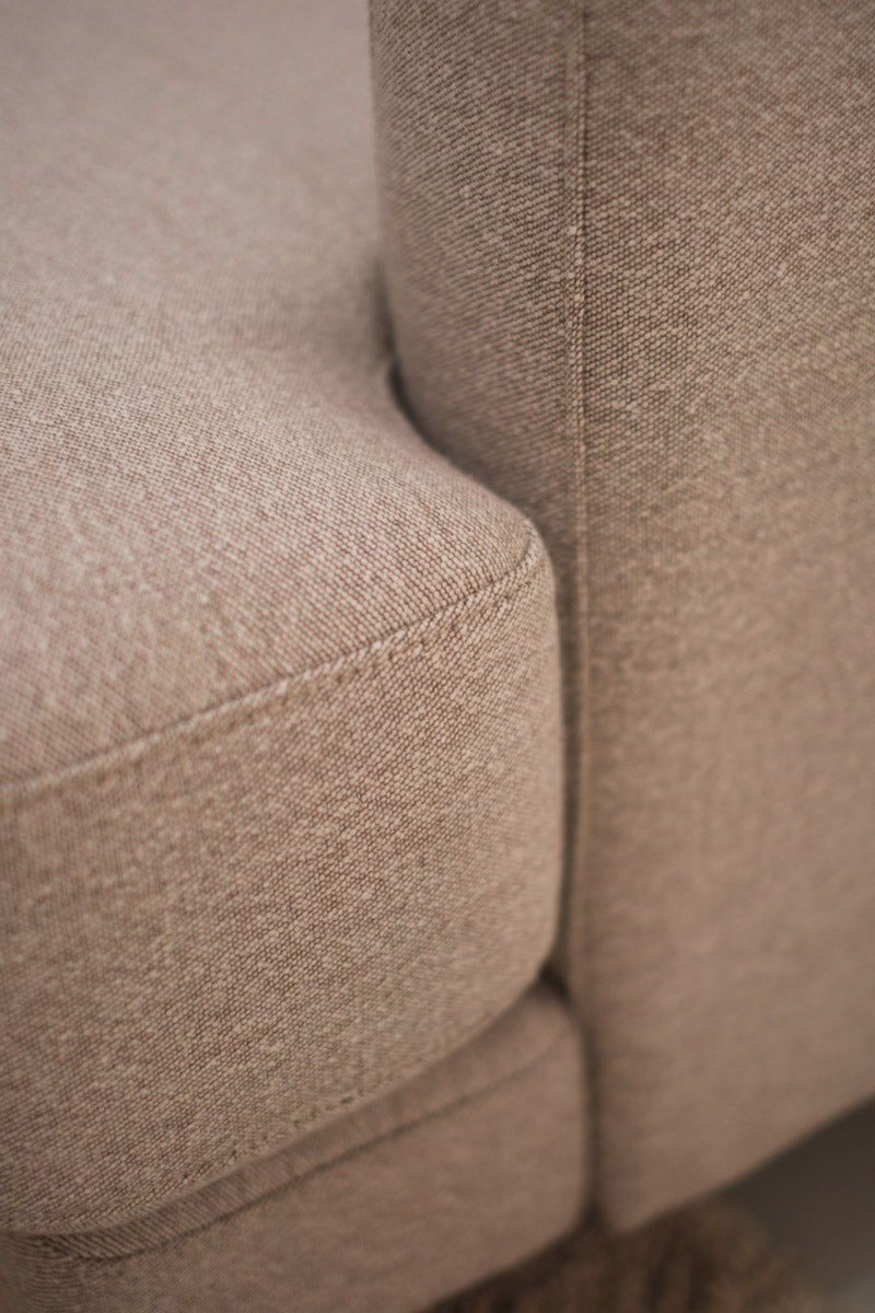 close up of fabric on a grayson office sofa