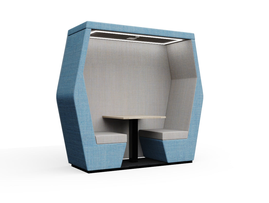 Bill 2 seats With End Wall With Table