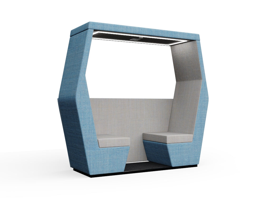Bill 2 seats With Half Wall Without Table