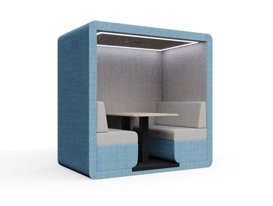 Bob 4 seats With End Wall With Table
