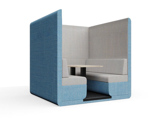 Bob 6 seats No Roof with End Wall With Table