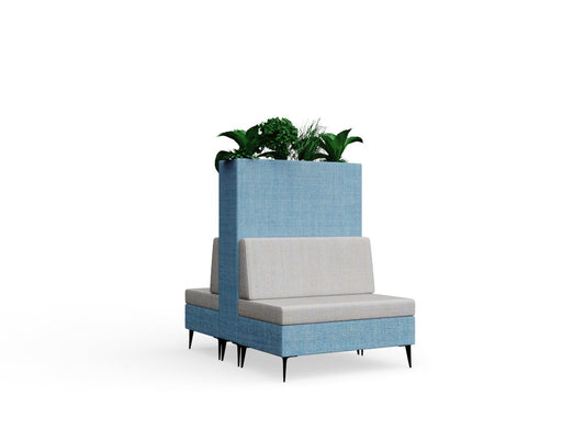 Cedric with Fearne Planter Low with wood edge Single Legs