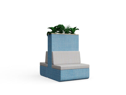 Cedric with Fearne Planter High with wood edge Single Legs