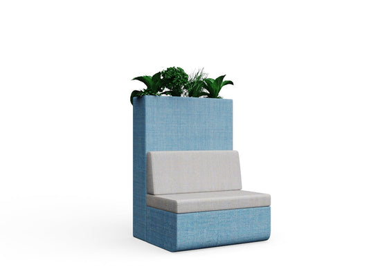 Cedric with Fearne Planter High with wood edge Back to Back Legs