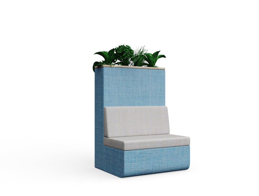 Cedric with Fearne Planter High with wood edge Single To Floor