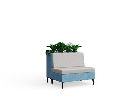 Cedric with Fearne Planter Low with fabric edge Single To Floor