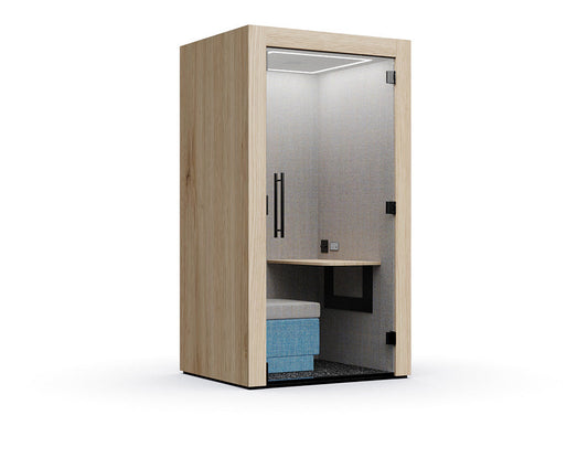 Clara Workbooth With Door Laminate
