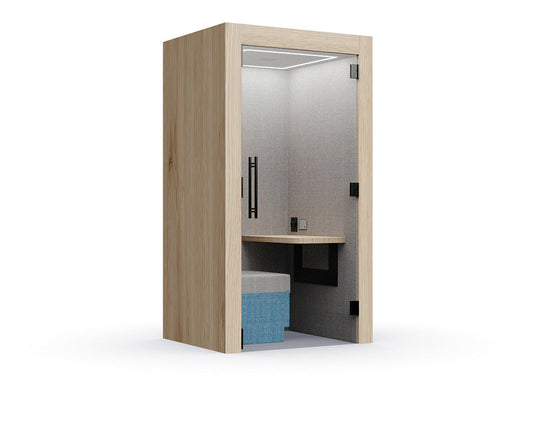 Clara Workbooth With Door No Floor Laminate