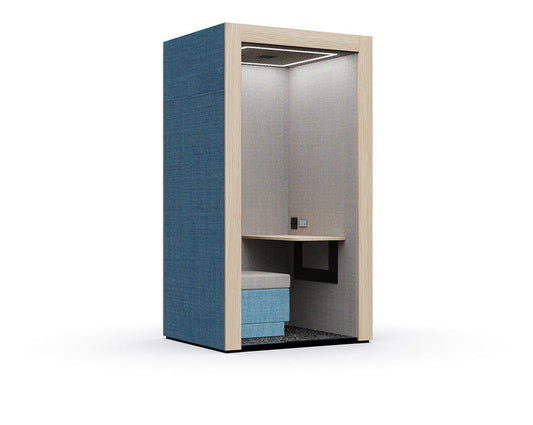 Clara Workbooth No Door Upholstered