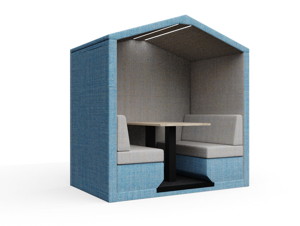 Bea 4 seats With End Wall With Table