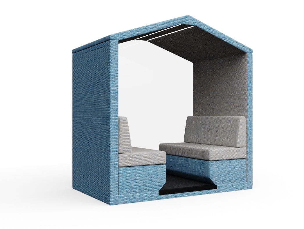 Bea 4 seats With Glass Wall Without Table