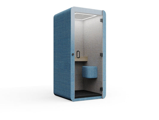 Penelope Phonebooth With Table With Seat / Perch