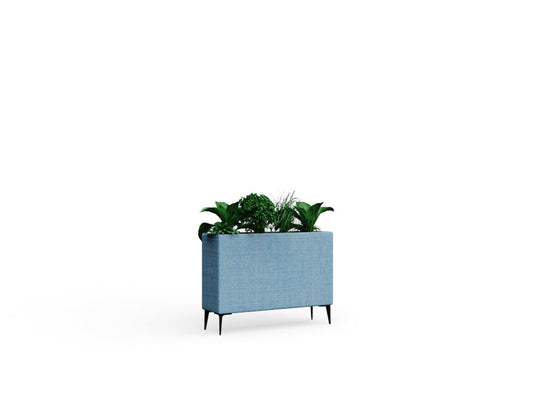 Fearne Low Planter with Legs and Fabric Top
