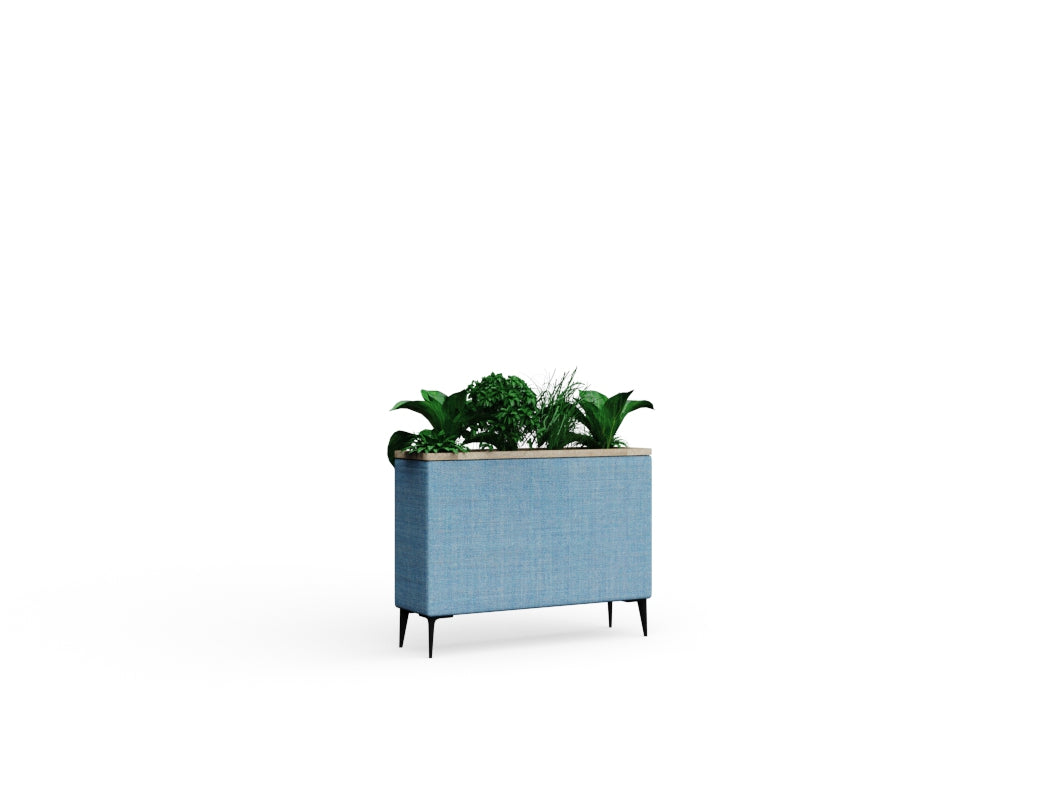 Fearne Low Planter with Legs and Wood Top