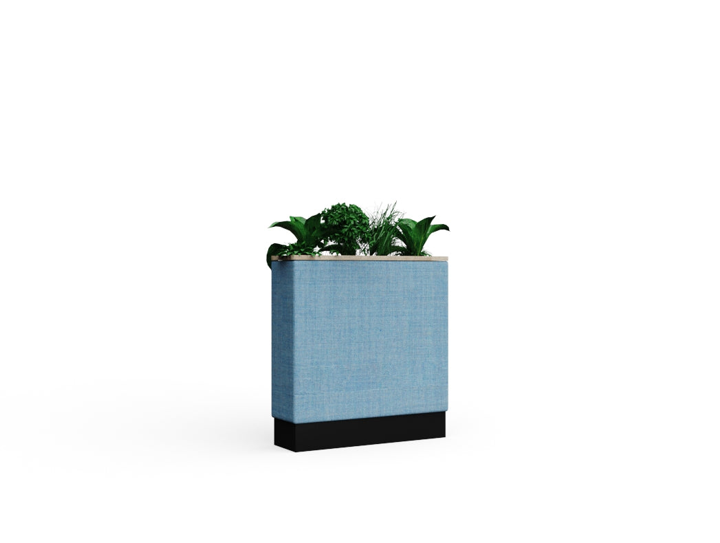 Fearne Mid Planter with Plinth and Wood Top